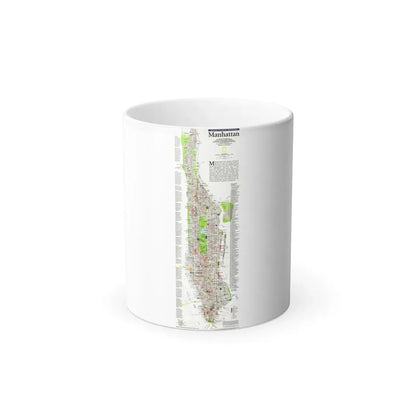 USA - Manhattan (1990) (Map) Color Changing Mug 11oz - Go Mug Yourself
