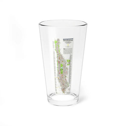 USA - Manhattan (1990) (Map) Pint Glass 16oz-16oz-Go Mug Yourself