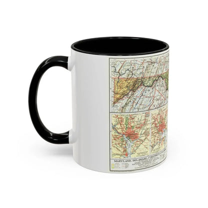 USA - Maryland, Delaware (1927) (Map) Accent Coffee Mug - Go Mug Yourself