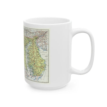 USA - Maryland, Delaware (1927) (Map) White Coffee Mug-Go Mug Yourself