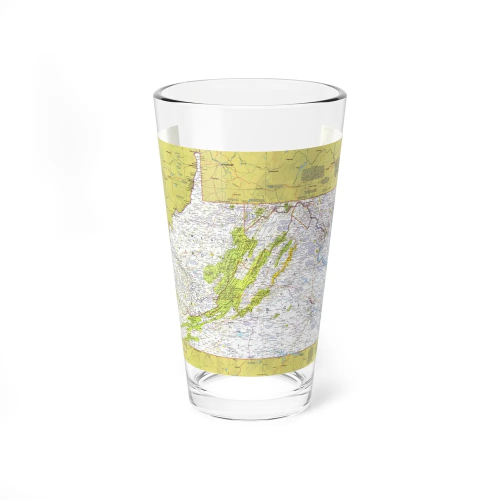 USA - Mid-Atlantic States 1 (1976) (Map) Pint Glass 16oz-16oz-Go Mug Yourself