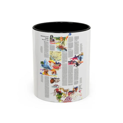 USA - Mid-Atlantic States 2 (1976) (Map) Accent Coffee Mug 11oz Black - Go Mug Yourself