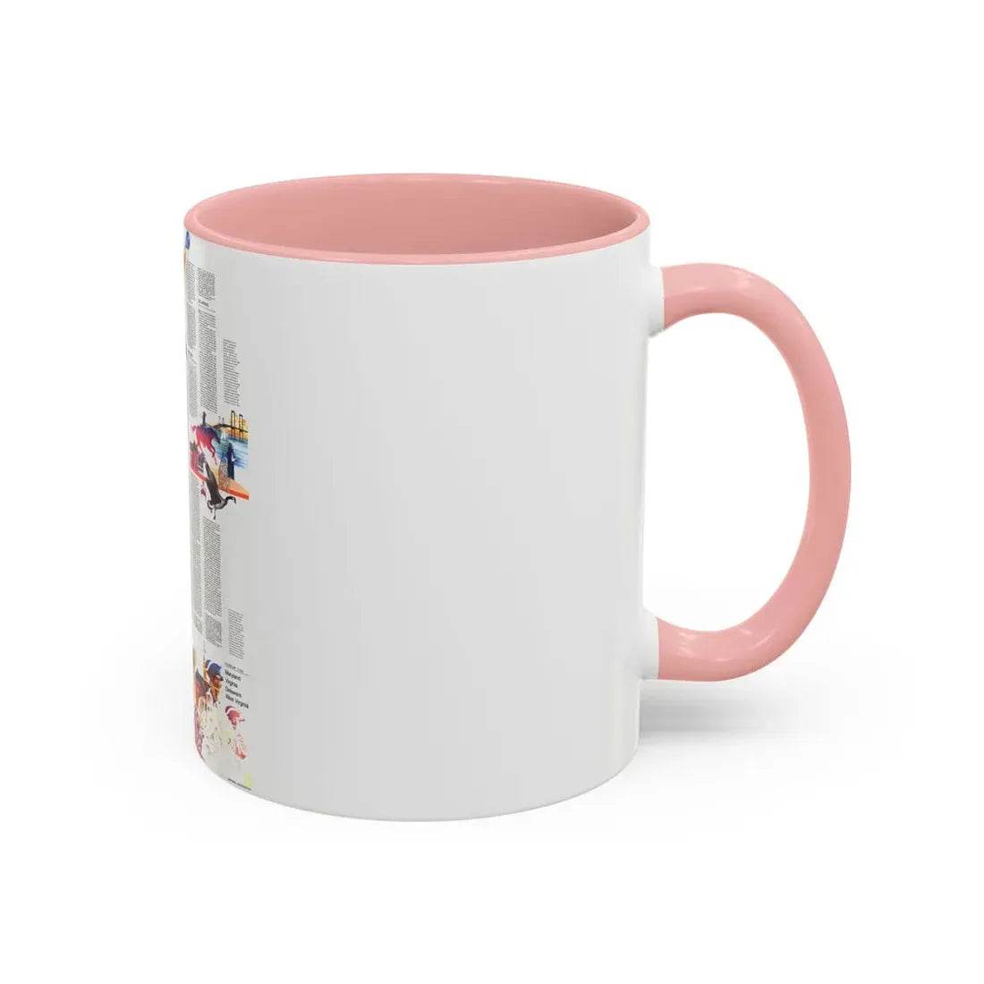 USA - Mid-Atlantic States 2 (1976) (Map) Accent Coffee Mug - Go Mug Yourself