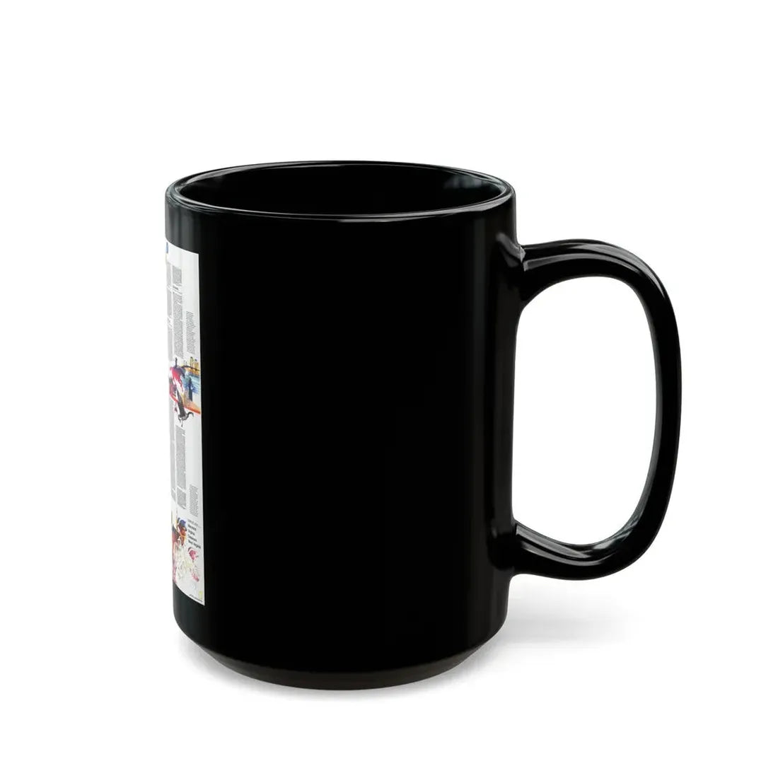USA - Mid-Atlantic States 2 (1976) (Map) Black Coffee Mug - Go Mug Yourself