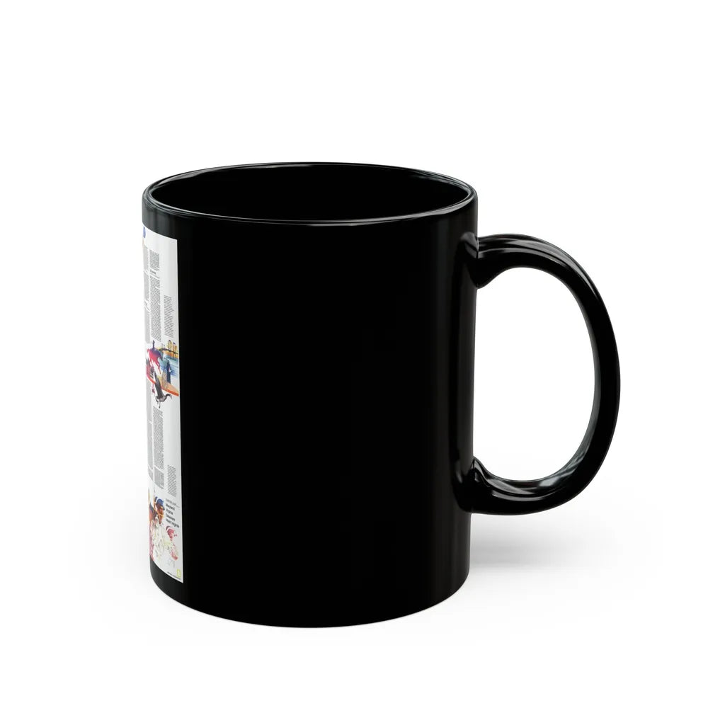 USA - Mid-Atlantic States 2 (1976) (Map) Black Coffee Mug-Go Mug Yourself