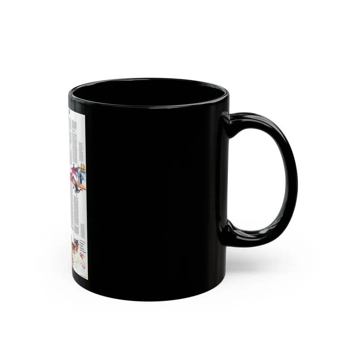USA - Mid-Atlantic States 2 (1976) (Map) Black Coffee Mug - Go Mug Yourself