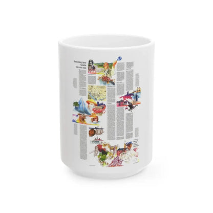 USA - Mid-Atlantic States 2 (1976) (Map) White Coffee Mug 15oz - Go Mug Yourself