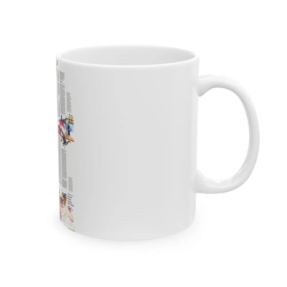 USA - Mid-Atlantic States 2 (1976) (Map) White Coffee Mug-Go Mug Yourself