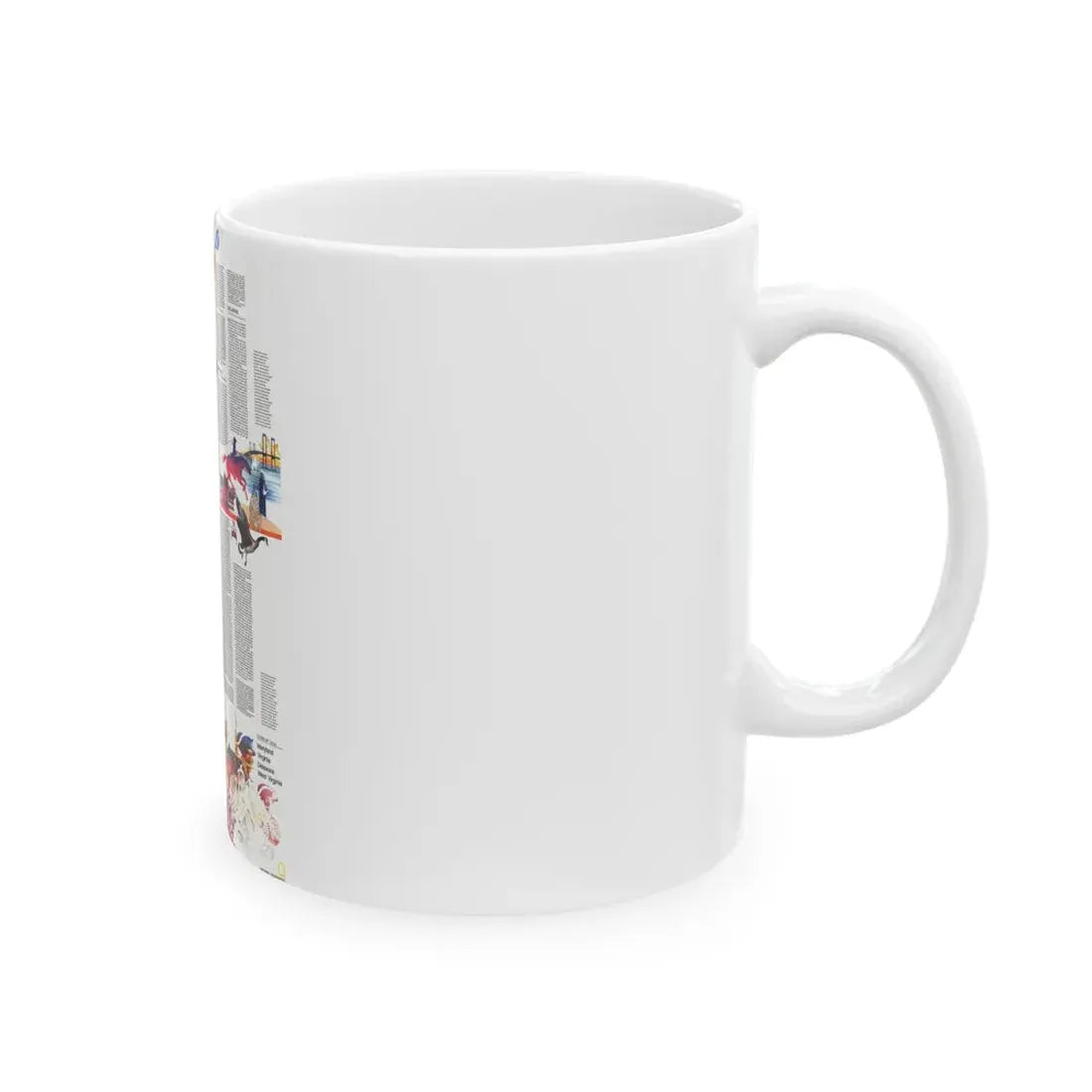 USA - Mid-Atlantic States 2 (1976) (Map) White Coffee Mug - Go Mug Yourself