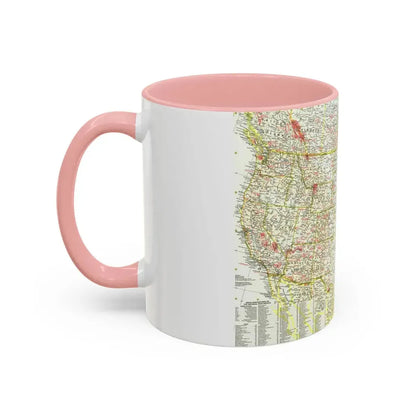 USA - National Parks and Historic Sites 1 (1958) (Map) Accent Coffee Mug - Go Mug Yourself