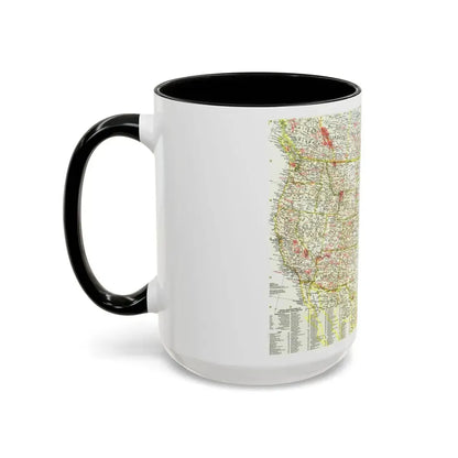 USA - National Parks and Historic Sites 1 (1958) (Map) Accent Coffee Mug - Go Mug Yourself