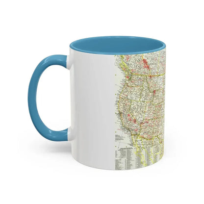 USA - National Parks and Historic Sites 1 (1958) (Map) Accent Coffee Mug - Go Mug Yourself