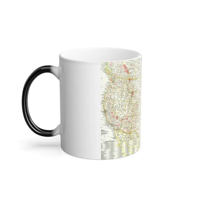 USA - National Parks and Historic Sites 1 (1958) (Map) Color Changing Mug 11oz-Go Mug Yourself