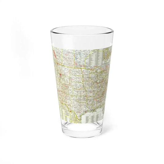 USA - National Parks and Historic Sites 1 (1958) (Map) Pint Glass 16oz 16oz - Go Mug Yourself