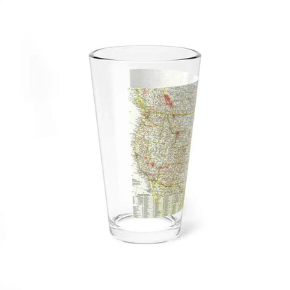 USA - National Parks and Historic Sites 1 (1958) (Map) Pint Glass 16oz - Go Mug Yourself