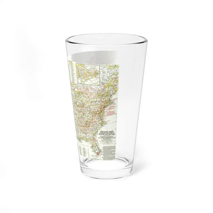 USA - National Parks and Historic Sites 1 (1958) (Map) Pint Glass 16oz-Go Mug Yourself