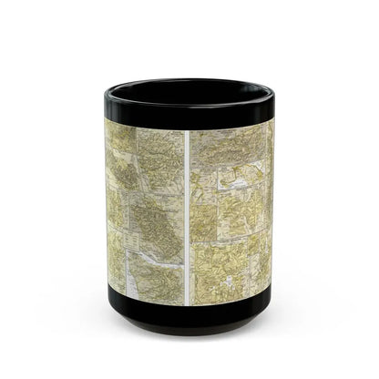USA - National Parks and Historic Sites 2 (1958) (Map) Black Coffee Mug 15oz - Go Mug Yourself