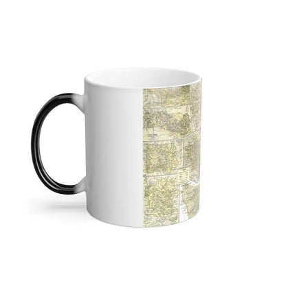 USA - National Parks and Historic Sites 2 (1958) (Map) Color Changing Mug 11oz-Go Mug Yourself