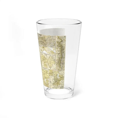 USA - National Parks and Historic Sites 2 (1958) (Map) Pint Glass 16oz - Go Mug Yourself