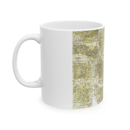 USA - National Parks and Historic Sites 2 (1958) (Map) White Coffee Mug-Go Mug Yourself