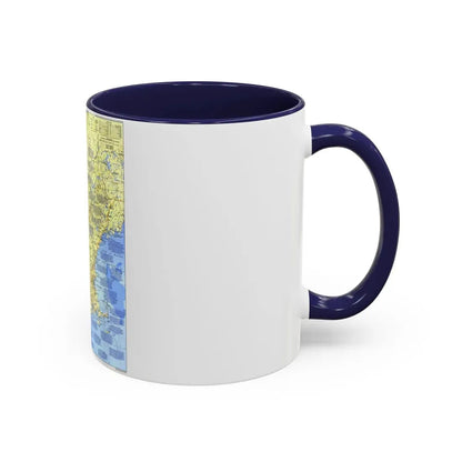 USA - New England 1 (1987) (Map) Accent Coffee Mug - Go Mug Yourself