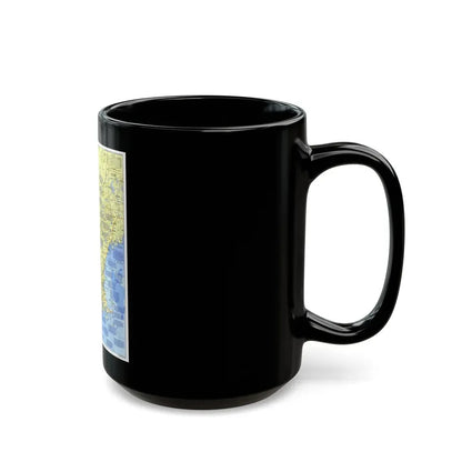 USA - New England 1 (1987) (Map) Black Coffee Mug - Go Mug Yourself
