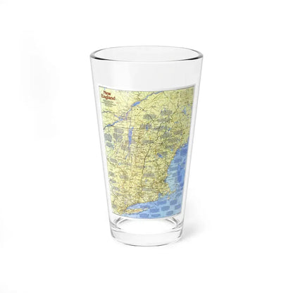 USA - New England 1 (1987) (Map) Pint Glass 16oz - Go Mug Yourself