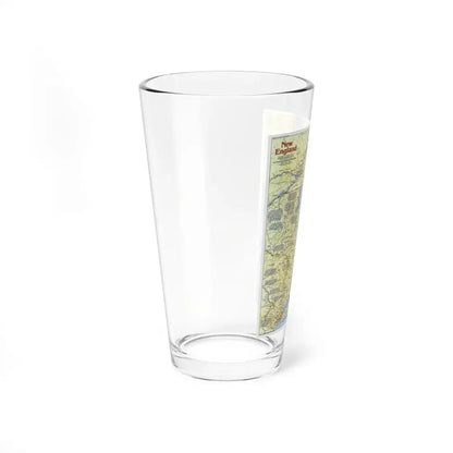 USA - New England 1 (1987) (Map) Pint Glass 16oz - Go Mug Yourself