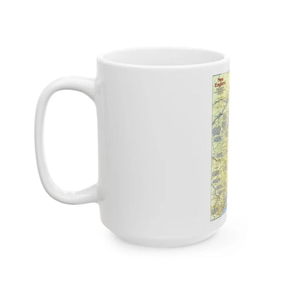 USA - New England 1 (1987) (Map) White Coffee Mug-Go Mug Yourself