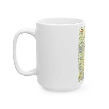 USA - New England 1 (1987) (Map) White Coffee Mug - Go Mug Yourself