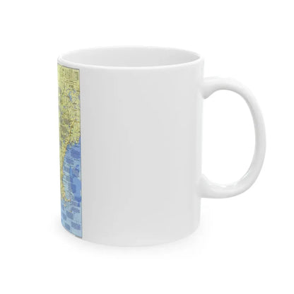 USA - New England 1 (1987) (Map) White Coffee Mug - Go Mug Yourself