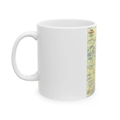 USA - New England 1 (1987) (Map) White Coffee Mug - Go Mug Yourself