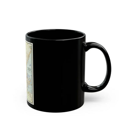 USA - New England (1955) (Map) Black Coffee Mug - Go Mug Yourself