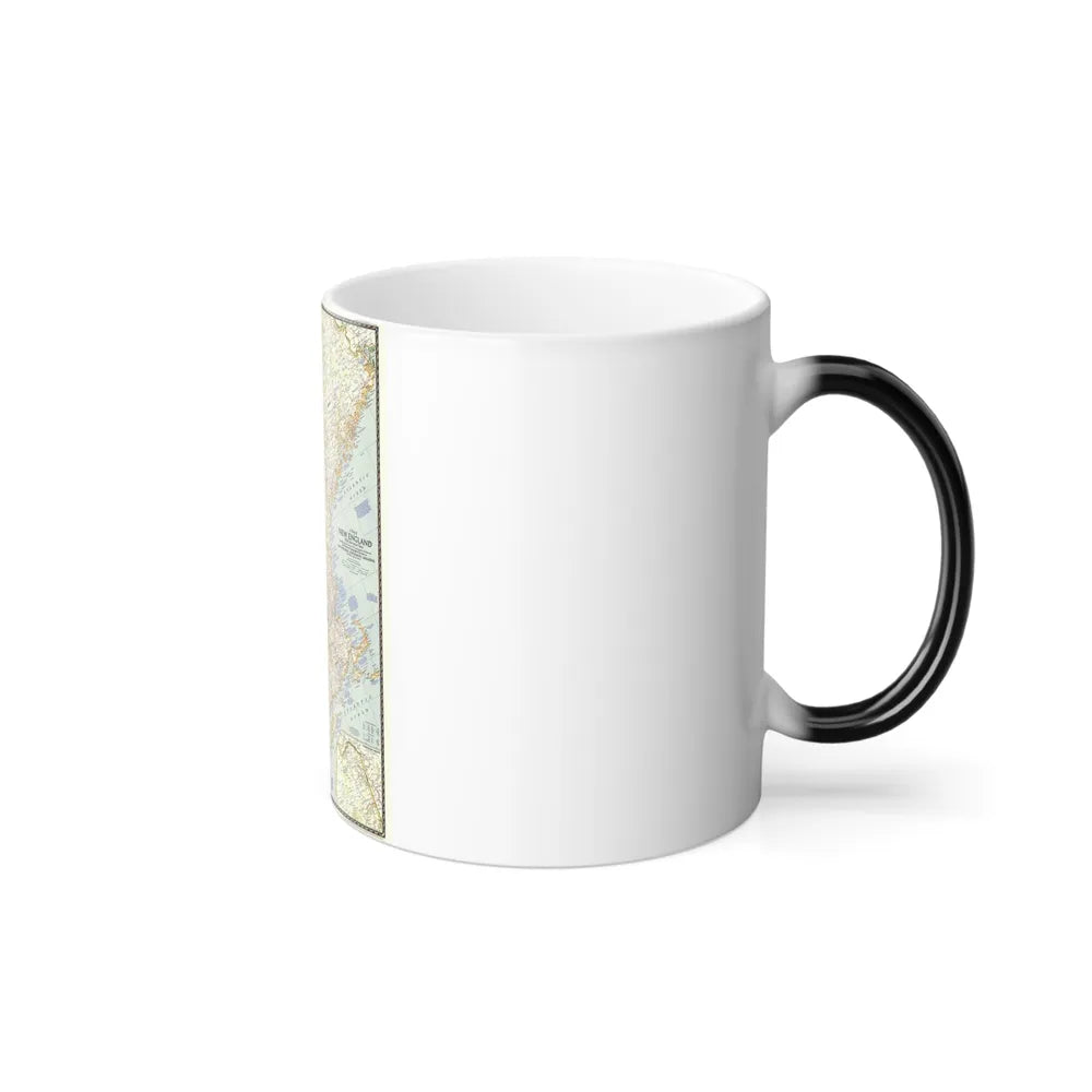 USA - New England (1955) (Map) Color Changing Mug 11oz-Go Mug Yourself