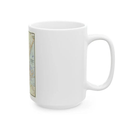 USA - New England (1955) (Map) White Coffee Mug-Go Mug Yourself