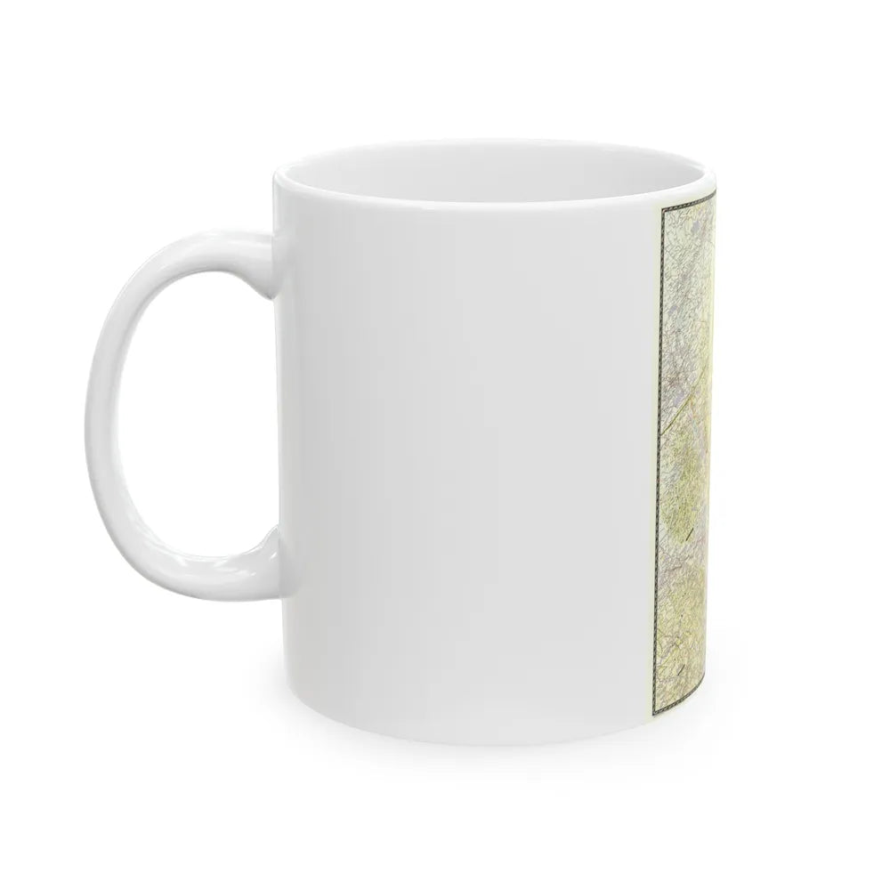 USA - New England (1955) (Map) White Coffee Mug-Go Mug Yourself