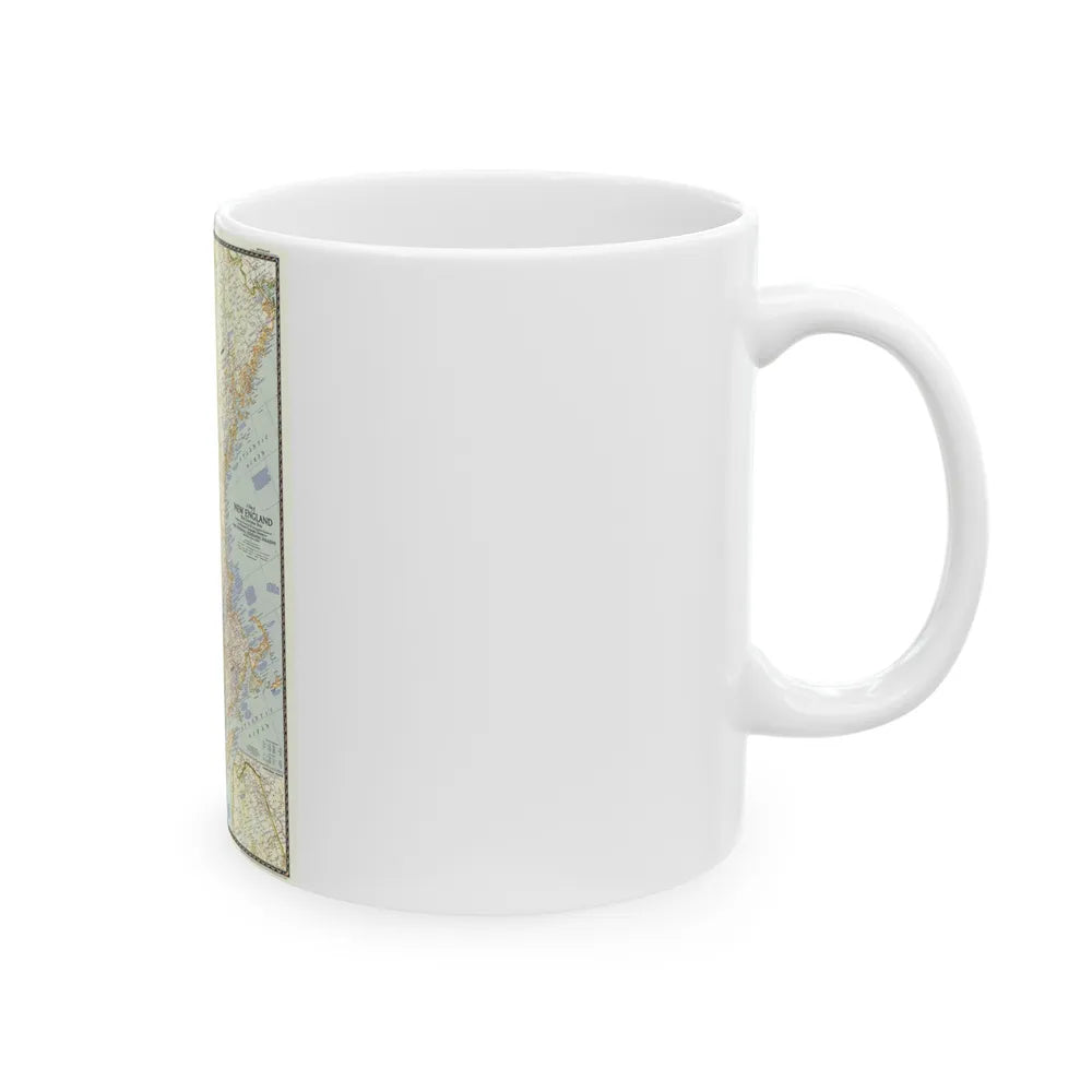 USA - New England (1955) (Map) White Coffee Mug-Go Mug Yourself