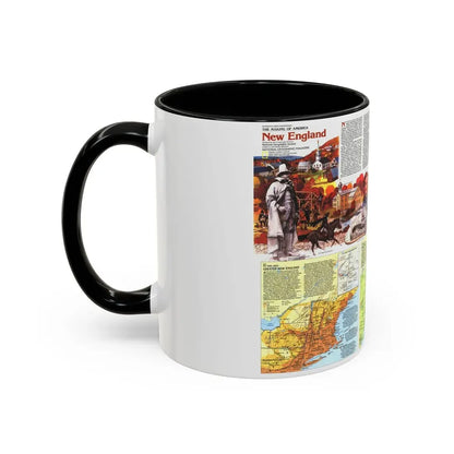 USA - New England 2 (1987) (Map) Accent Coffee Mug - Go Mug Yourself