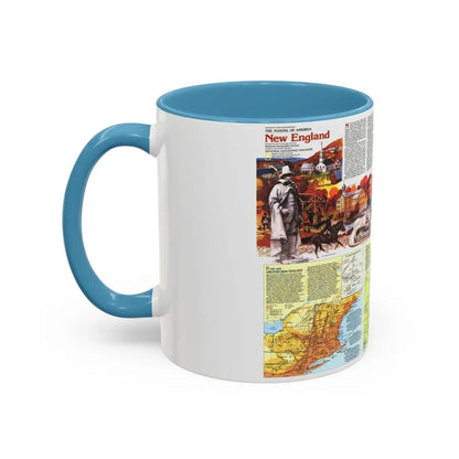 USA - New England 2 (1987) (Map) Accent Coffee Mug - Go Mug Yourself