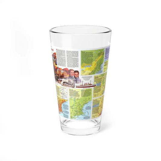 USA - New England 2 (1987) (Map) Pint Glass 16oz-16oz-Go Mug Yourself