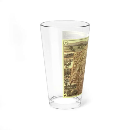 USA - New Hampshire's White Mountains (1937) (Map) Pint Glass 16oz - Go Mug Yourself