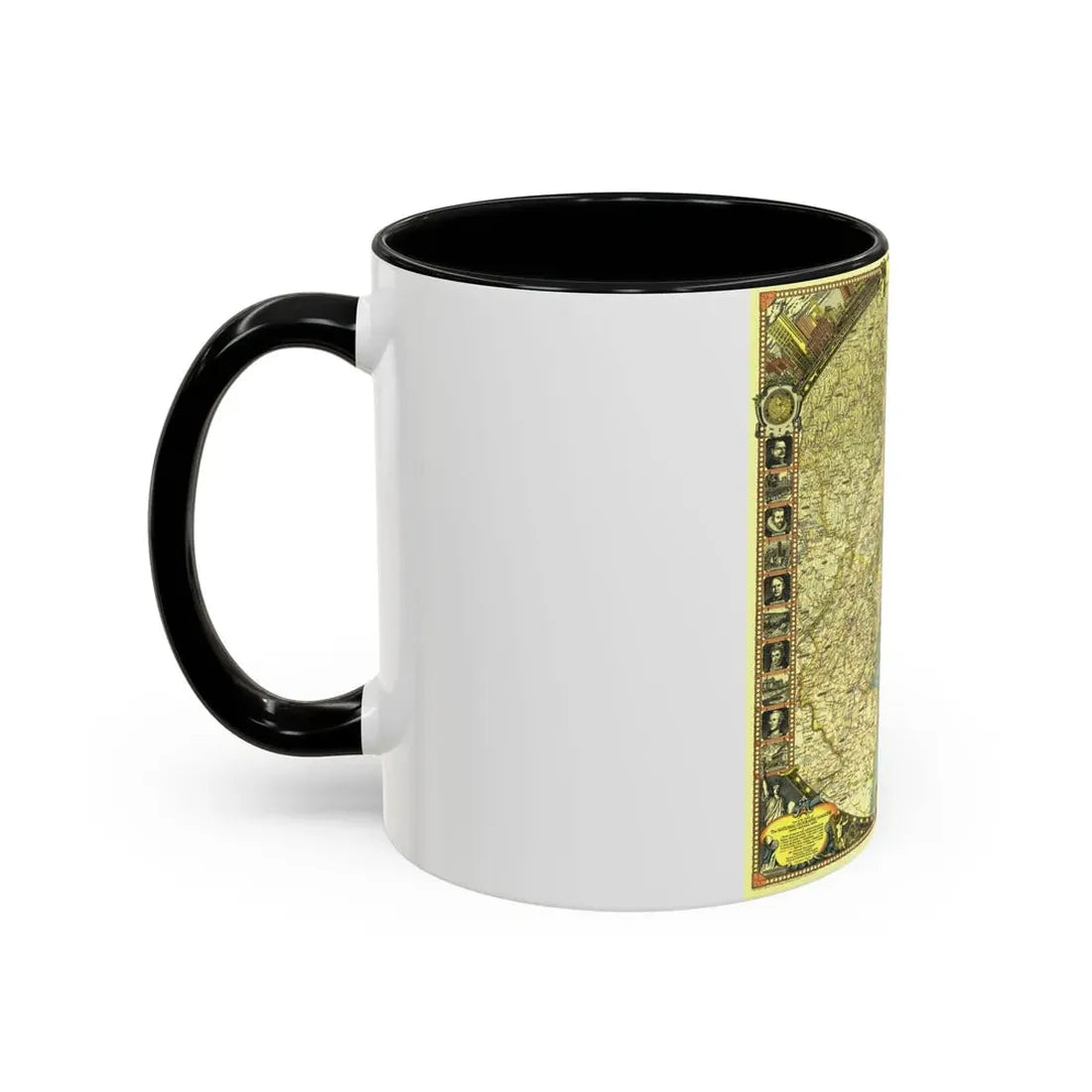 USA - New York City (1939) (Map) Accent Coffee Mug - Go Mug Yourself