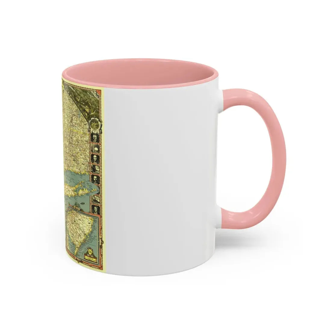 USA - New York City (1939) (Map) Accent Coffee Mug - Go Mug Yourself