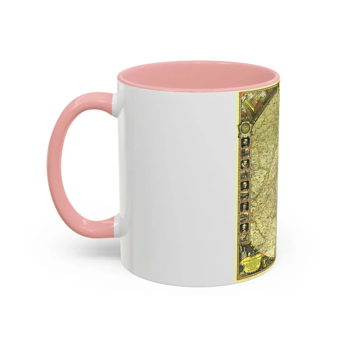 USA - New York City (1939) (Map) Accent Coffee Mug - Go Mug Yourself