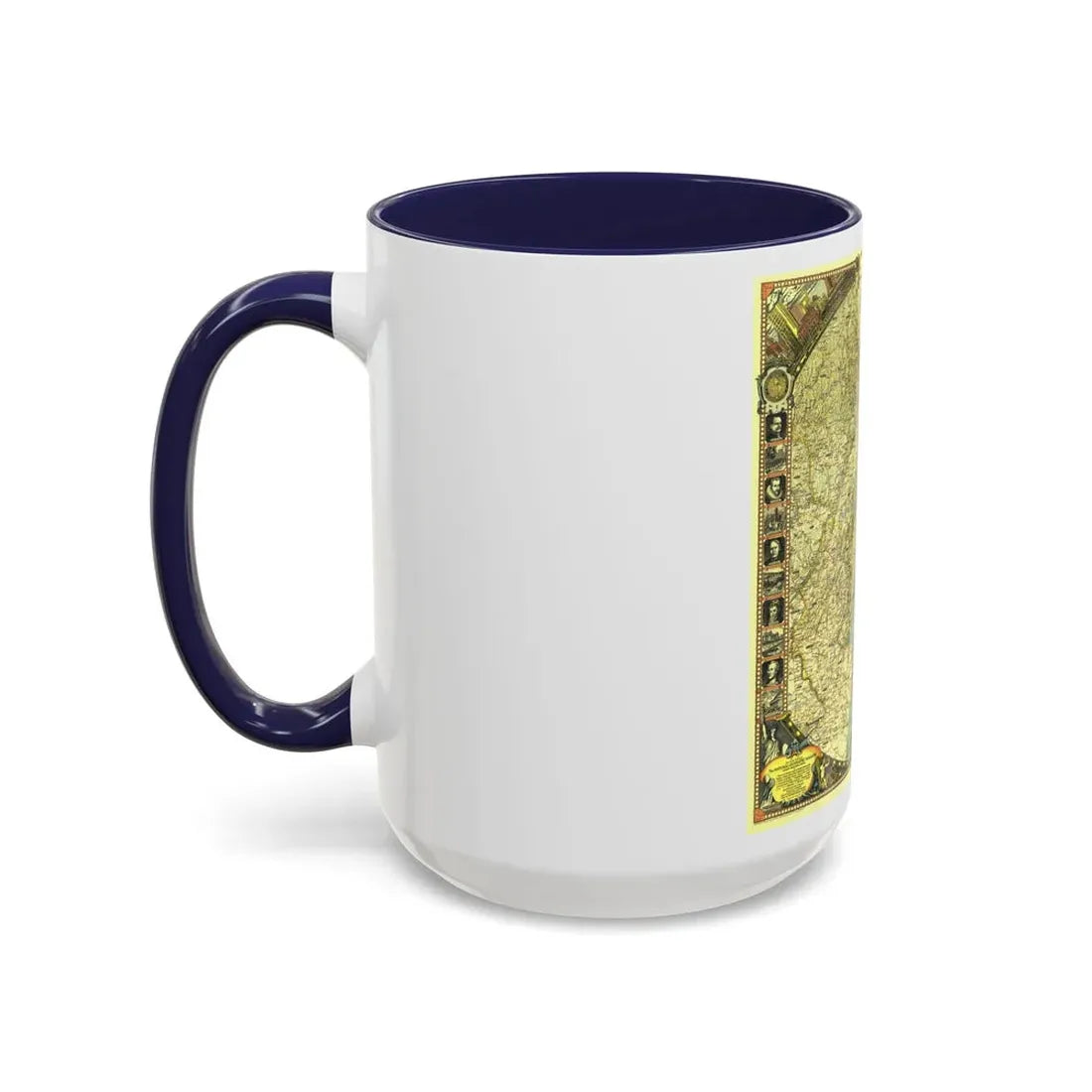 USA - New York City (1939) (Map) Accent Coffee Mug - Go Mug Yourself