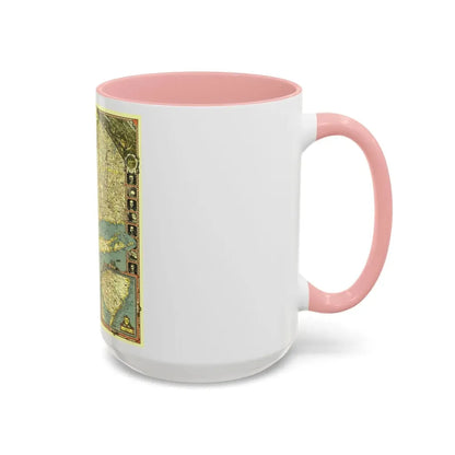 USA - New York City (1939) (Map) Accent Coffee Mug - Go Mug Yourself