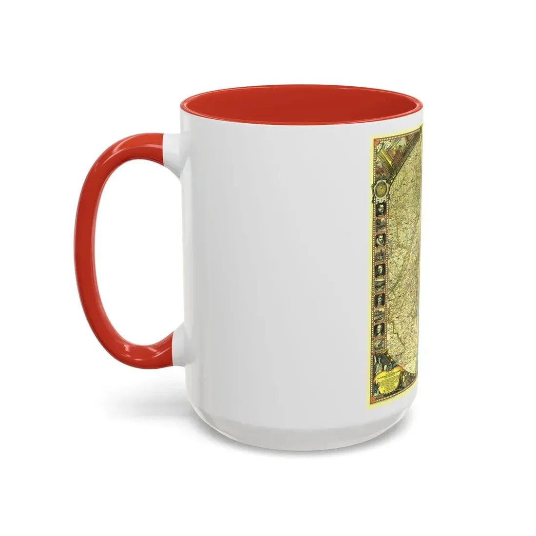 USA - New York City (1939) (Map) Accent Coffee Mug - Go Mug Yourself