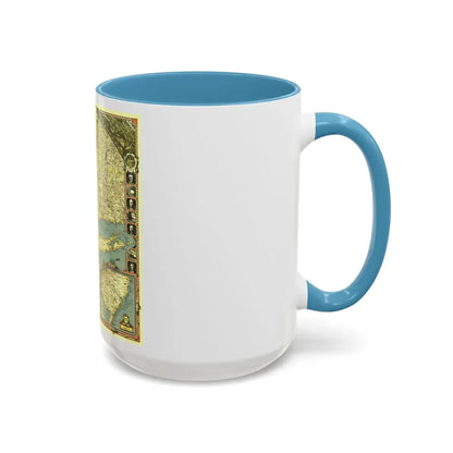 USA - New York City (1939) (Map) Accent Coffee Mug - Go Mug Yourself
