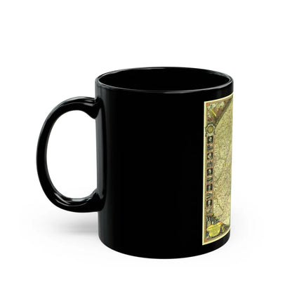 USA - New York City (1939) (Map) Black Coffee Mug-Go Mug Yourself