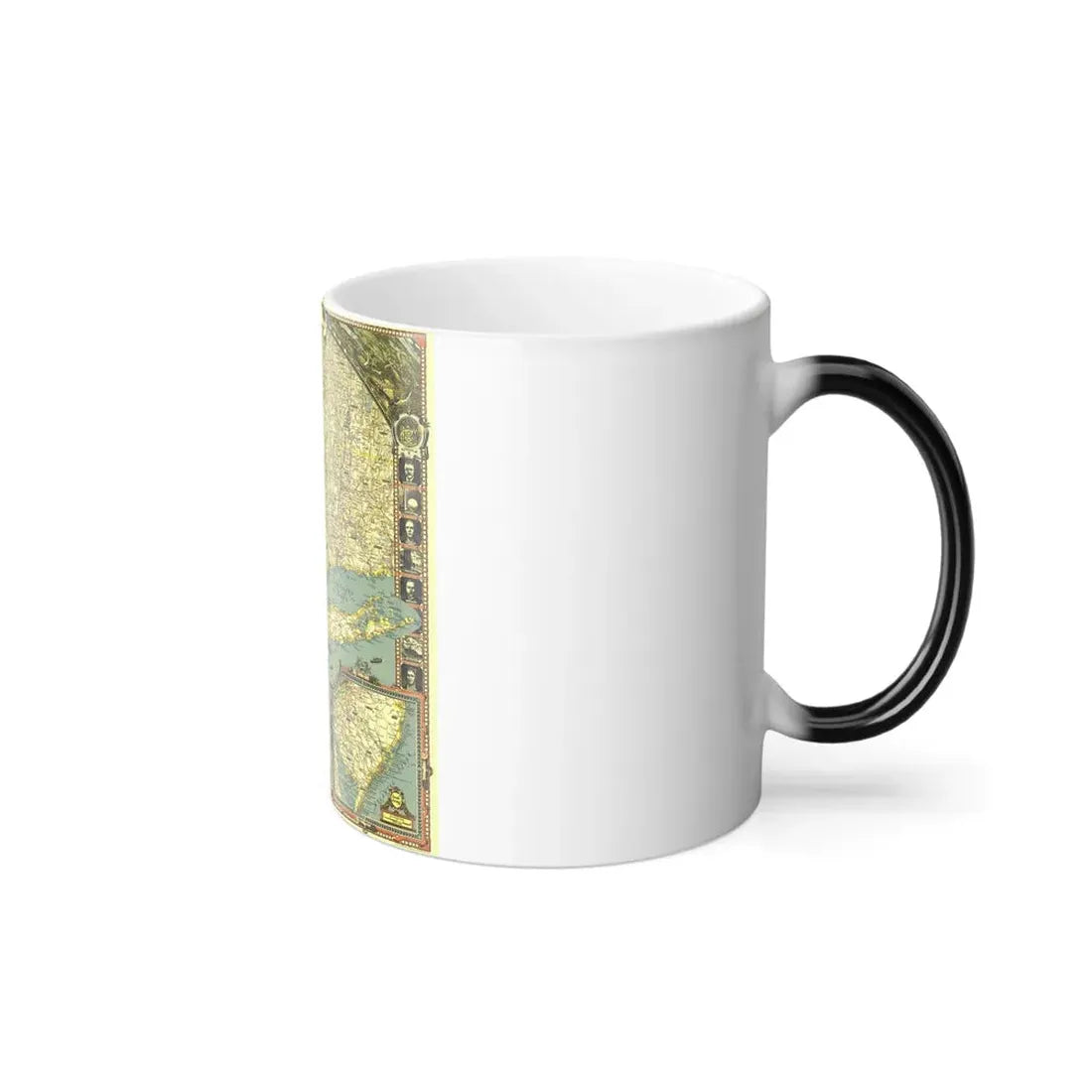 USA - New York City (1939) (Map) Color Changing Mug 11oz - Go Mug Yourself